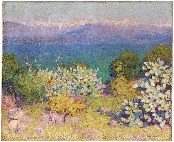 John Peter Russell In the morning, Alpes Maritimes from Antibes Sweden oil painting art